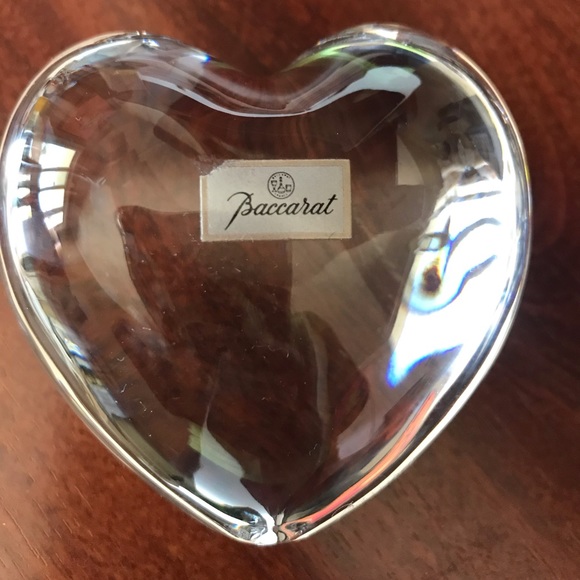 Baccarat Other - Baccarat Crystal Heart Paper Weight